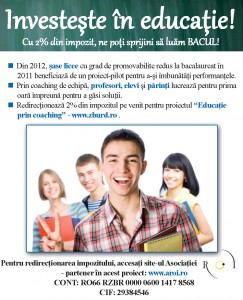 Și tu poți sprijini educația!